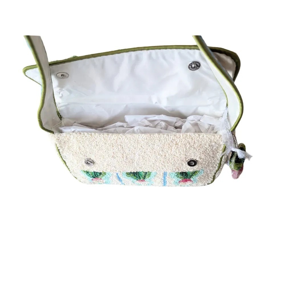 Handcrafted In India Viral Beaded Radish Shoulder Bag with Charm NWT - Picture 6 of 9